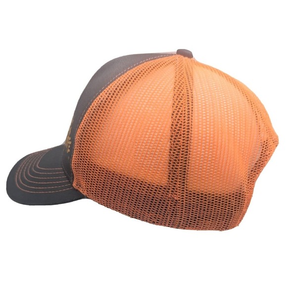 DirtLife Graphic Logo Dirt Bikers Orange Grey Mesh Snapback Truckers Hat Cap - Picture 12 of 13